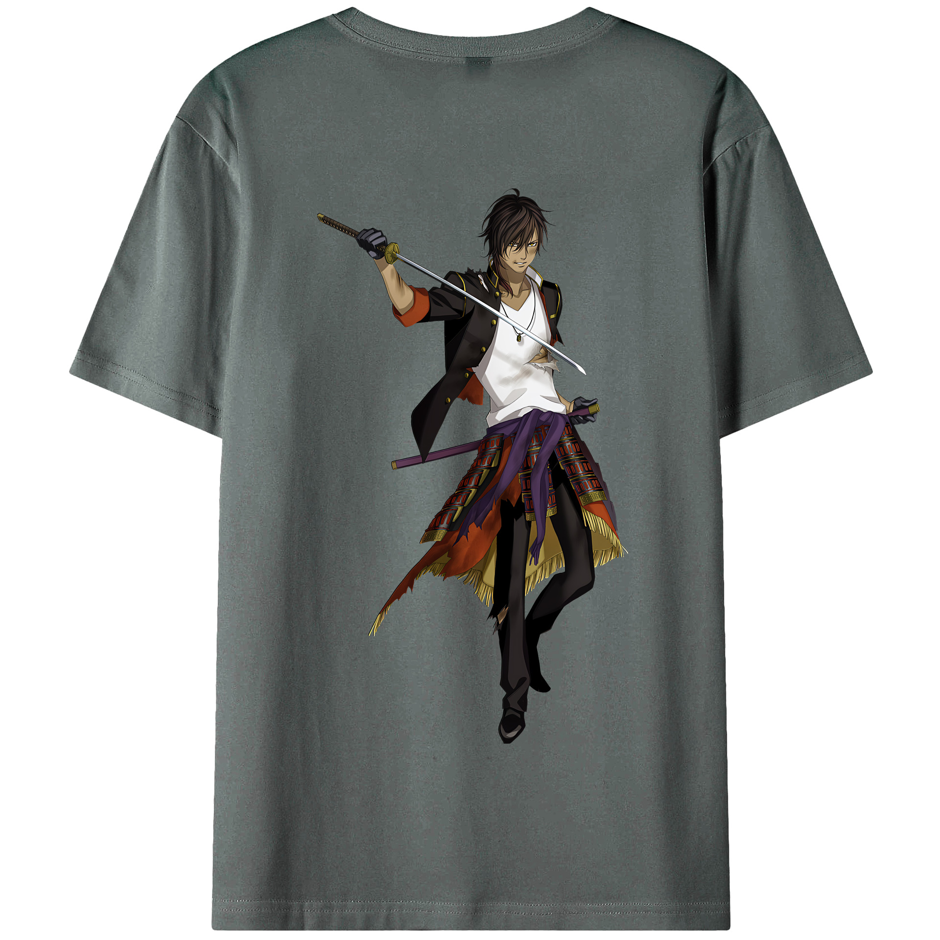 （画像用） 刀剣乱舞 Touken Ranbu 綿100％半袖Tシャツ（背面プリント）